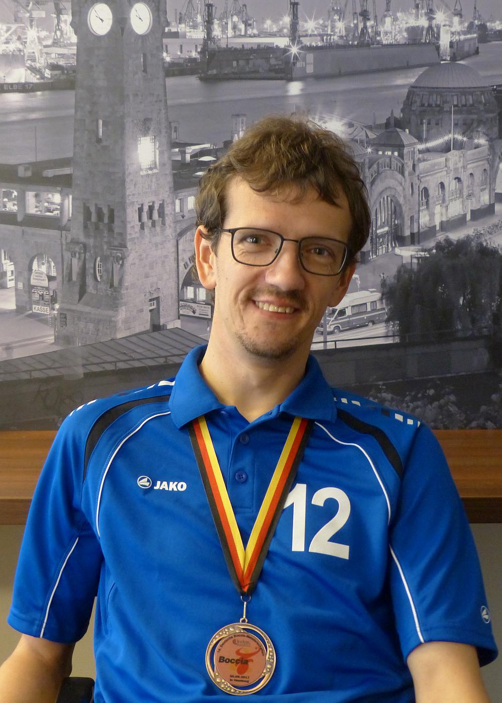 Bronzemedaillengewinner Christoph Voit in Hamburg